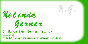 melinda gerner business card